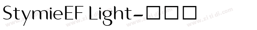 StymieEF Light字体转换